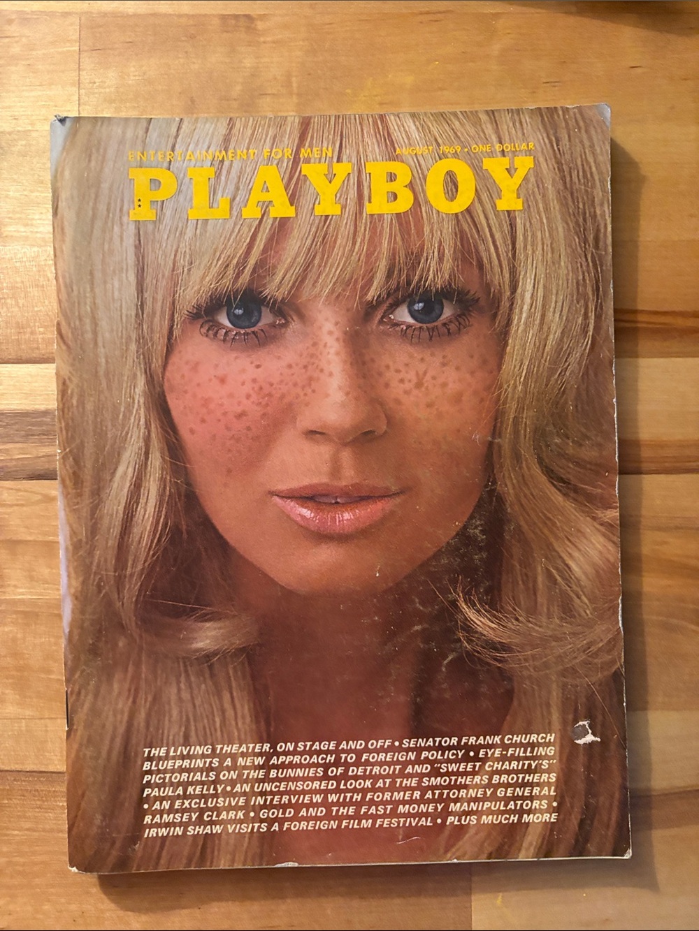 PLAYBOY Blonde Cover with Yellow Masthead